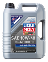 LIQUI MOLY 5L MoS2 Anti-Friction Motor Oil 10W40 Semi Synthetic (Comes 4 Und) by Mudify for high mileage gasoline and diesel engines