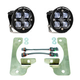 Baja Designs 18+ Wrangler JL Rubicon Squadron-R Fog Light & Fog Pocket Kit with heavy-duty brackets and wiring harnesses