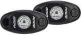 Rigid Industries A-Series Light - Black - Low Strength - Cool White - Set of 2