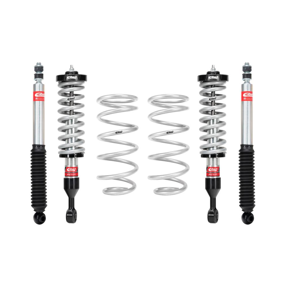 Eibach Stage 2 0.8-3.7 inch Lift Kit for GX460 (10-23) with adjustable coilovers and rear sport shocks suspension system