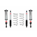 Eibach Stage 2 2-4 inch Lift Kit for 4Runner (10-24) with adjustable coilovers and rear sport shocks in silver finish