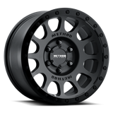 Mudify Method MR305 NV 17x8.5 0mm Offset 5x150 116.5mm CB Matte-Gloss Black Wheel for off-road trucks and SUVs