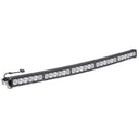 Baja Designs OnX6 Arc Series Driving Combo Pattern 50in LED Light Bar with curved housing and heavy-duty mounts for off-road vehicles