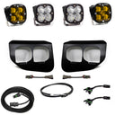 Baja Designs Ford Super Duty (20-On) Fog Lights FPK Amber SAE/Sport DC Baja Designs w/Upfitter includes amber and clear LED pods, bezels, and wiring harnesses.