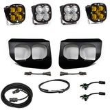 Baja Designs Ford Super Duty (20-On) Fog Lights FPK Amber SAE/Sport DC Baja Designs w/Upfitter includes amber and clear LED pods, bezels, and wiring harnesses.