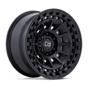 black rhino black rhino barrage - 17X8.5 -10mm - matte black off-road wheel with beadlock-style design and rugged construction