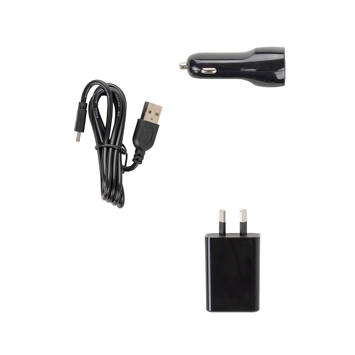 USB charging cable with 12V vehicle adapter and wall plug for ARB Adventure Light 600 10500060A accessory kit