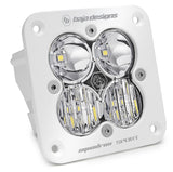 Baja Designs Squadron Sport Driving/Combo Pattern Flush Mount White LED Light Pod - Clear with quad LED optics and heavy-duty housing