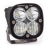 Baja Designs Squadron Pro Driving/Combo Pattern Black LED Light Pod - Clear with quad reflectors and heavy-duty adjustable steel bracket