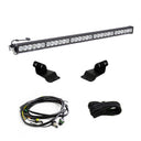 Baja Designs 2021+ Ford Bronco Roof Light Bar Kit 50 Onx6+ with heavy-duty brackets and wiring harness components