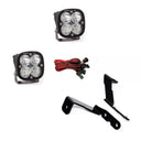 Baja Designs 2007-2013 GM Silverado/Sierra Squadron Pro Lights A-Pillar Kit with dual LED pods, brackets, and wiring harness