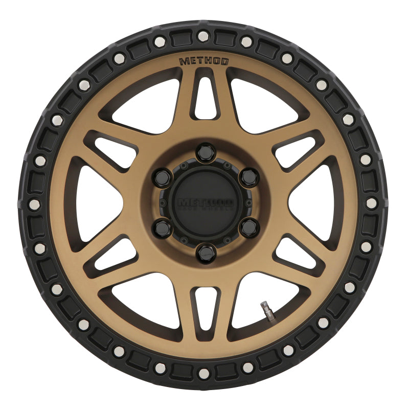Method MR312 17x8.5 0mm Offset 6x5.5 106.25mm CB Method Bronze/Black Street Loc Wheel by method wheels designed for off-road use