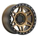 Method MR312 17x8.5 0mm Offset 6x5.5 106.25mm CB Method Bronze/Black Street Loc Wheel for 07-21 Toyota Tundra with durable beadlock ring