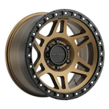 Method MR312 17x8.5 0mm Offset 6x5.5 106.25mm CB Method Bronze/Black Street Loc Wheel for 07-21 Toyota Tundra with durable beadlock ring