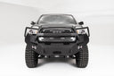 Fab Fours Premium Winch Full Guard Bumper TT16-B3650-1 for Toyota Tacoma 2005-2023 with winch-ready mount and D-ring tabs