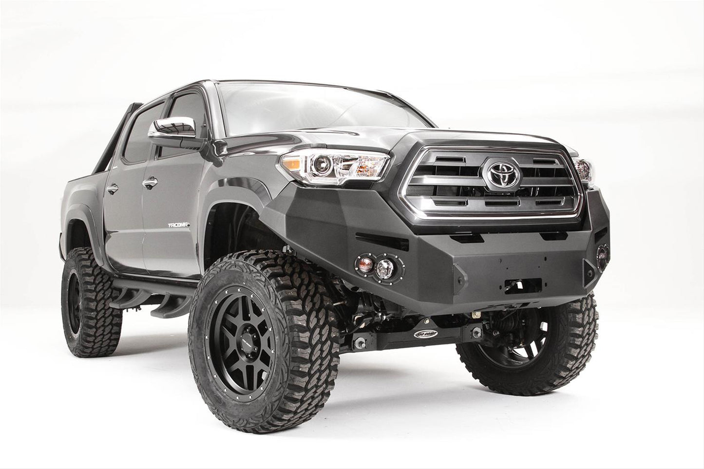 Fab Fours Premium Winch Bumpers TT16-B3651-1 for Toyota Tacoma 2005-2023 heavy-duty winch-ready front bumper with D-ring mounts