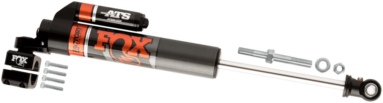 Fox Factory Race Series 2.0 Ats Stabilizer - 983-02-142 heavy-duty steering stabilizer for 2005+ Toyota Tacoma 4x4 trucks