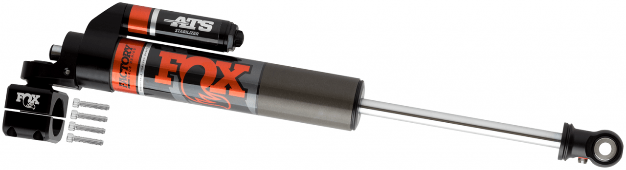 Fox Factory Race Series 2.0 Ats Stabilizer - 983-02-147 heavy-duty steering stabilizer for 2005+ Toyota Tacoma 4x4 trucks