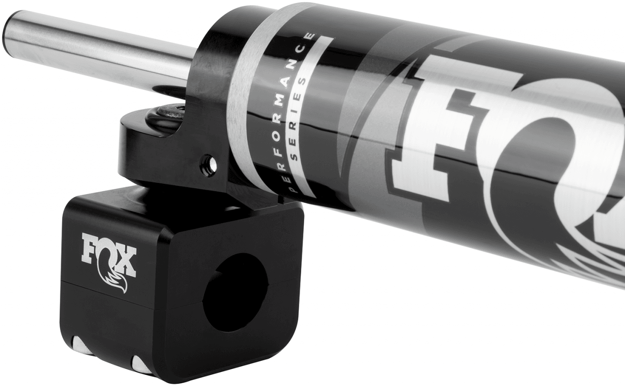 Fox Performance Series 2.0 Ts Stabilizer - 985-02-129 heavy-duty steering damper with aluminum body for off-road trucks