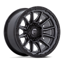 Fuel 1PC FC866 Piston- 17X9 -01mm - Matte Gun Metal Gloss Black Lip cast aluminum wheel with 6x139.7 bolt pattern for 4x4 trucks