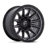 Fuel 1PC FC866 Piston- 17X9 -01mm - Matte Gun Metal Gloss Black Lip cast aluminum wheel with 6x139.7 bolt pattern for 4x4 trucks