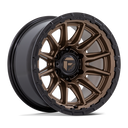 Fuel 1PC FC866 Piston- 17X9 01mm - Matte Bronze Gloss Black Lip cast aluminum off-road wheel 6x139.7 bolt pattern