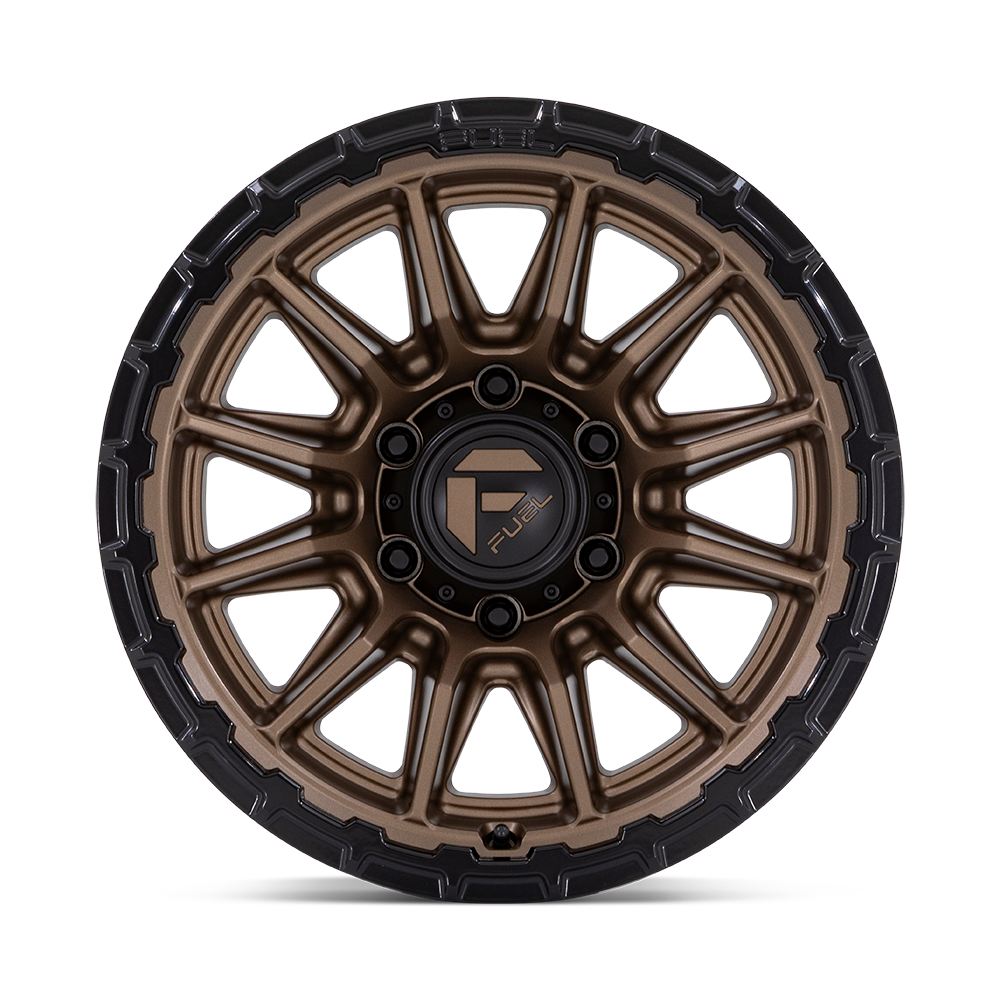 Fuel 1PC FC866 Piston- 17X9 01mm - Matte Bronze Gloss Black Lip cast aluminum off-road wheel 6x139.7 bolt pattern
