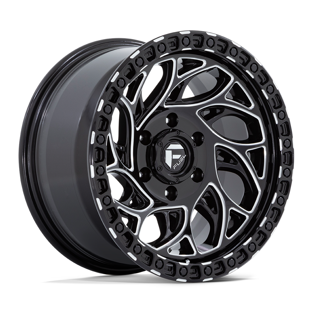 Fuel 1PC D840 Runner Or - 20X9 1mm - Gloss Black Milled