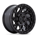 Fuel 1PC D852 Runner Or - 17X9 -12mm - Blackout aggressive off-road wheel with beadlock style rim and twisted spokes