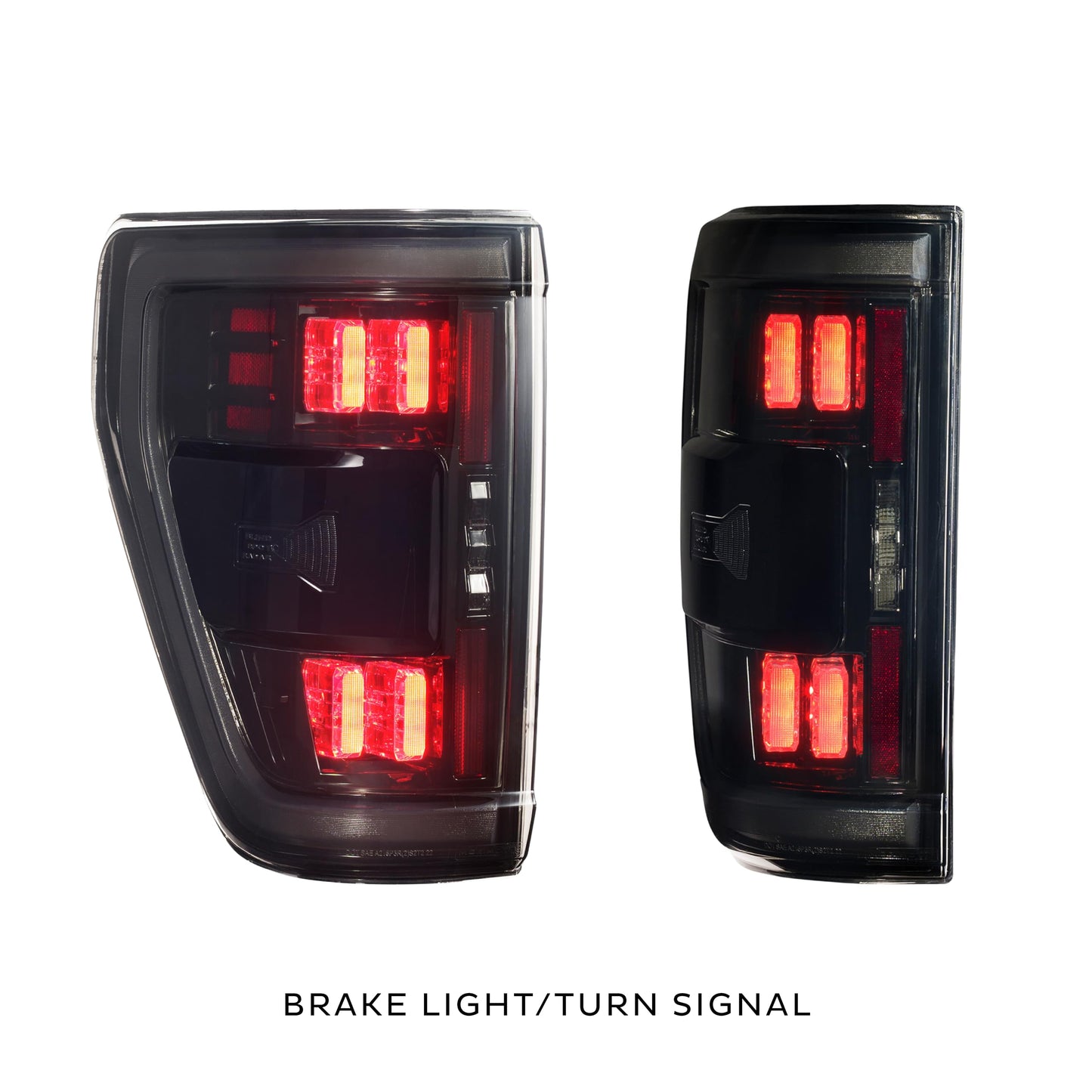 Morimoto XB LED Taillights Fits Ford F-150 2021+ Plug and Play BLIS Compatible Smoked Lens by Mudify with brake and turn signal functions