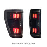 Morimoto XB LED Taillights Fits Ford F-150 2021+ Plug and Play BLIS Compatible Smoked Lens by Mudify with brake and turn signal functions