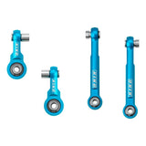 King Shocks Sway bar Link Kit 20001-294 for Toyota Tacoma (24-ON) with high-strength blue anodized aluminum construction.