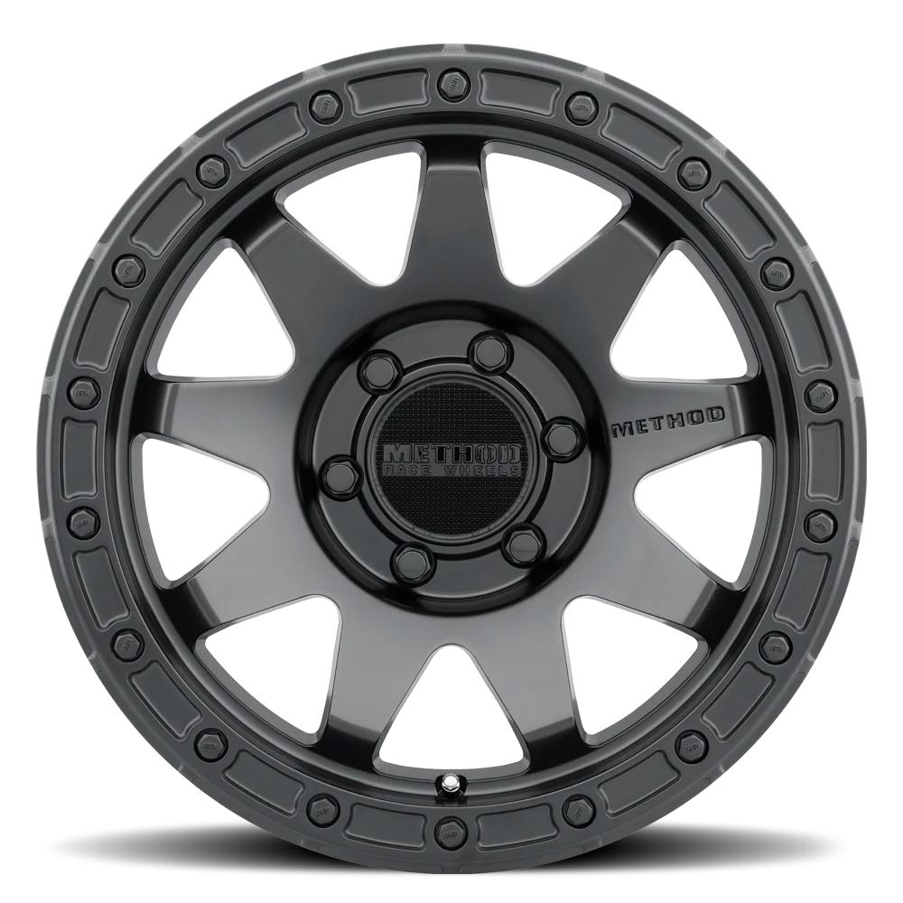 Method MR317 17x9 -12mm Offset 6x5.5 106.25mm CB Matte Black Wheel by Method Wheels heavy-duty cast aluminum off-road design