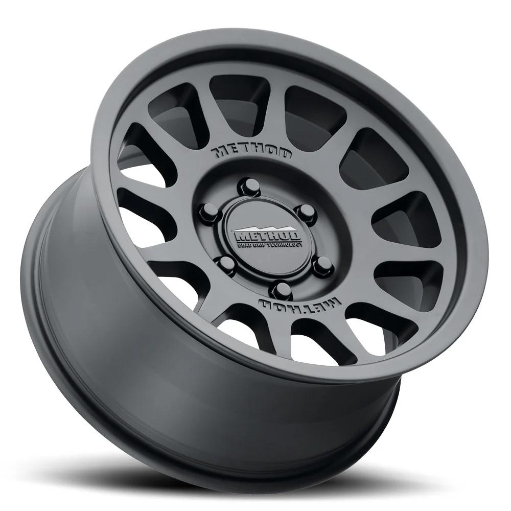 Method MR703 17x9 / -12mm Offset / 6x5.5 BP - Matte Black Wheel by Method Wheels with patented Bead Grip® for off-road use