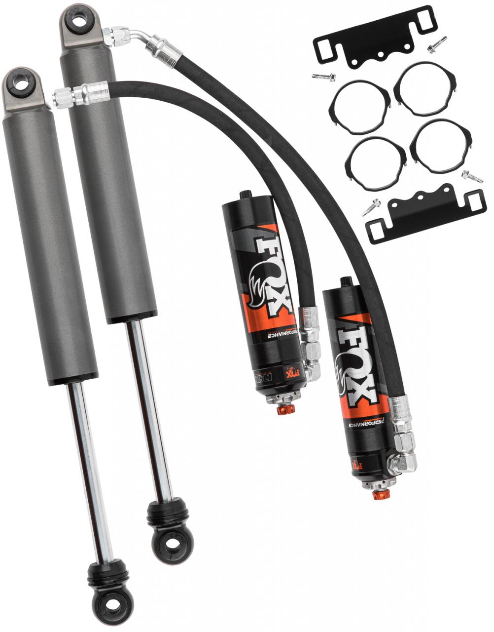 Fox Performance Elite Series 2.5 Reservoir Shock (Pair) - Adjustable heavy-duty suspension for 2005+ Toyota Tacoma trucks with mounting hardware