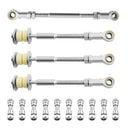 4x Front + Rear HD Sway Bar extension Kit compatible for Nissan GU Y61 compatible for Patrol 240-270 mm Lift by Mudify