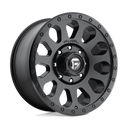 Fuel 1PC D579 Vector- 17X9 -12mm - Matte Black cast aluminum off-road wheel with 6x139.7 bolt pattern for 4x4 trucks