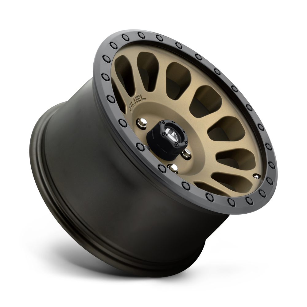 Fuel 1PC D600 Vector- 17X9 -12mm - Matte Bronze Black Bead Ring cast aluminum wheel 6x139.7 bolt pattern off-road 4x4 trucks