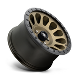 Fuel 1PC D600 Vector- 17X9 -12mm - Matte Bronze Black Bead Ring cast aluminum wheel 6x139.7 bolt pattern off-road 4x4 trucks