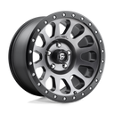 Fuel 1PC D601 Vector- 17X9 -12mm - Matte Gun Metal Black Bead Ring cast aluminum heavy-duty off-road wheel 6x139.7 bolt pattern