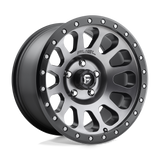Fuel 1PC D601 Vector- 17X9 -12mm - Matte Gun Metal Black Bead Ring cast aluminum heavy-duty off-road wheel 6x139.7 bolt pattern