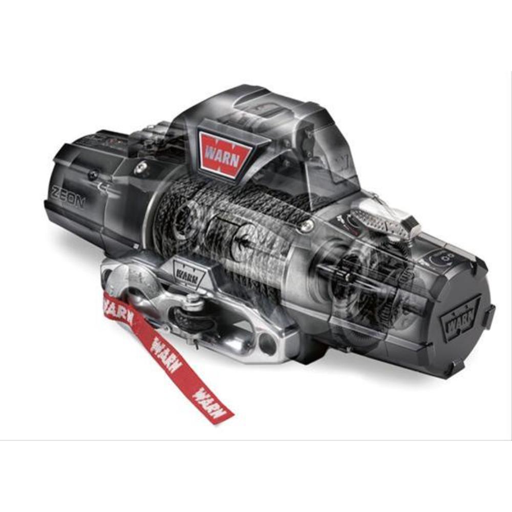 Warn Zeon 12 Winch 89120 with 2,000 lb pulling capacity, galvanized steel wire rope, convertible control pack, heavy-duty design
