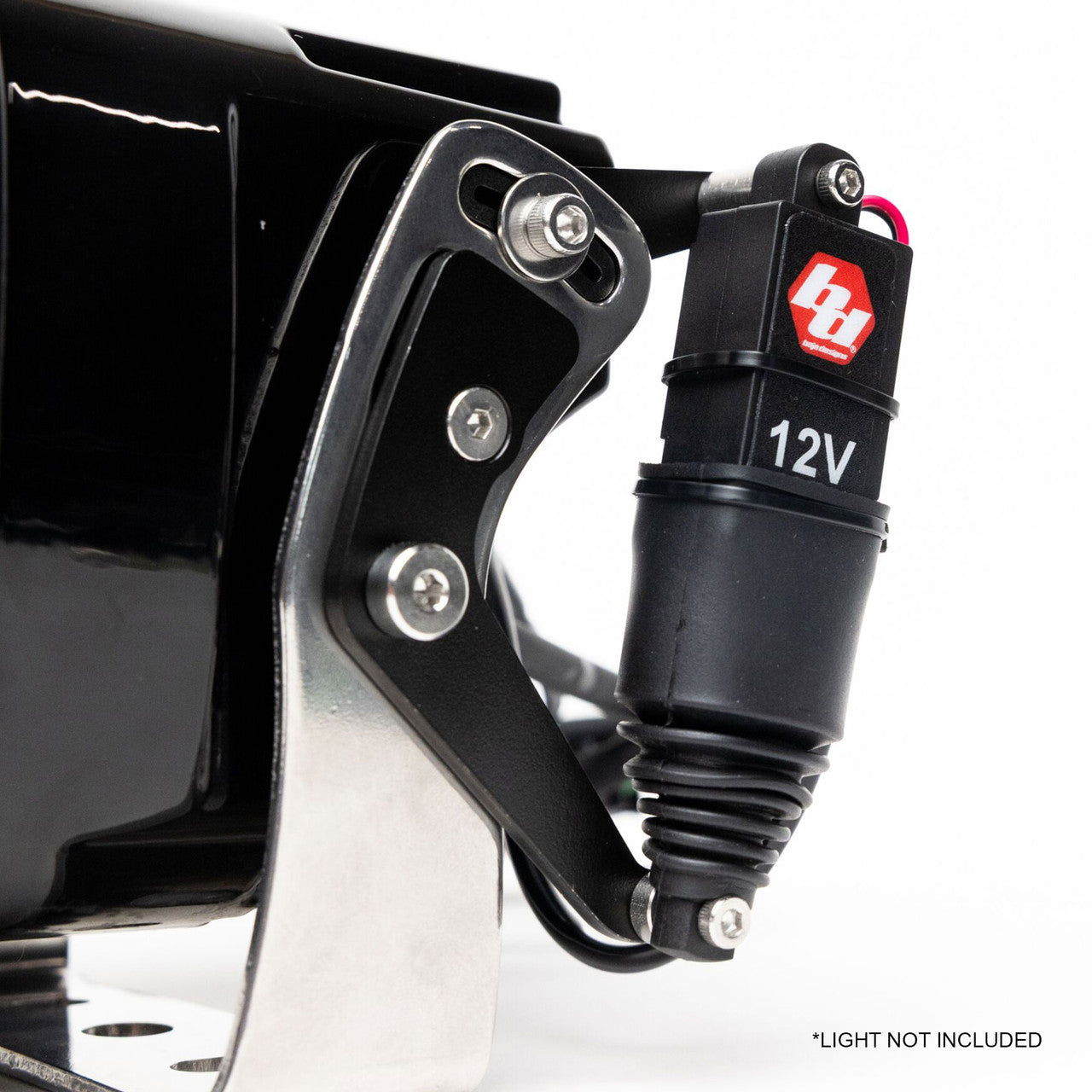 Mudify Reflex Light Actuator Kit – XL Standard Housing - Universal with heavy-duty aluminum bracket and 12V actuator assembly