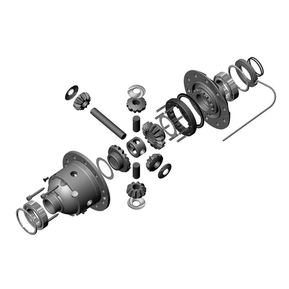 A diagram illustrating the ARB RD104 Air Locker Differential Dana 30 with 30 Splines, known for its quiet operation.