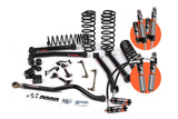A JKS suspension kit for a Jeep Wrangler JL (18-ON) with offroad articulation and J-Konnect control arms.