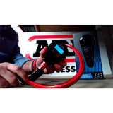 A person is holding an ARB Digital Tire Pressure Gauge with Braided Hose ARB601 with accuracy.