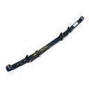 An OME 2.25" Lift Rear Leaf Spring EL122RB for Toyota Tacoma (1998-2004) 4WD Old Man Emu with a black bar and a yellow stripe progressively distributed on it.
