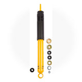 An Old Man Emu yellow shock absorber with a bolt and nut, featuring high-quality oil.