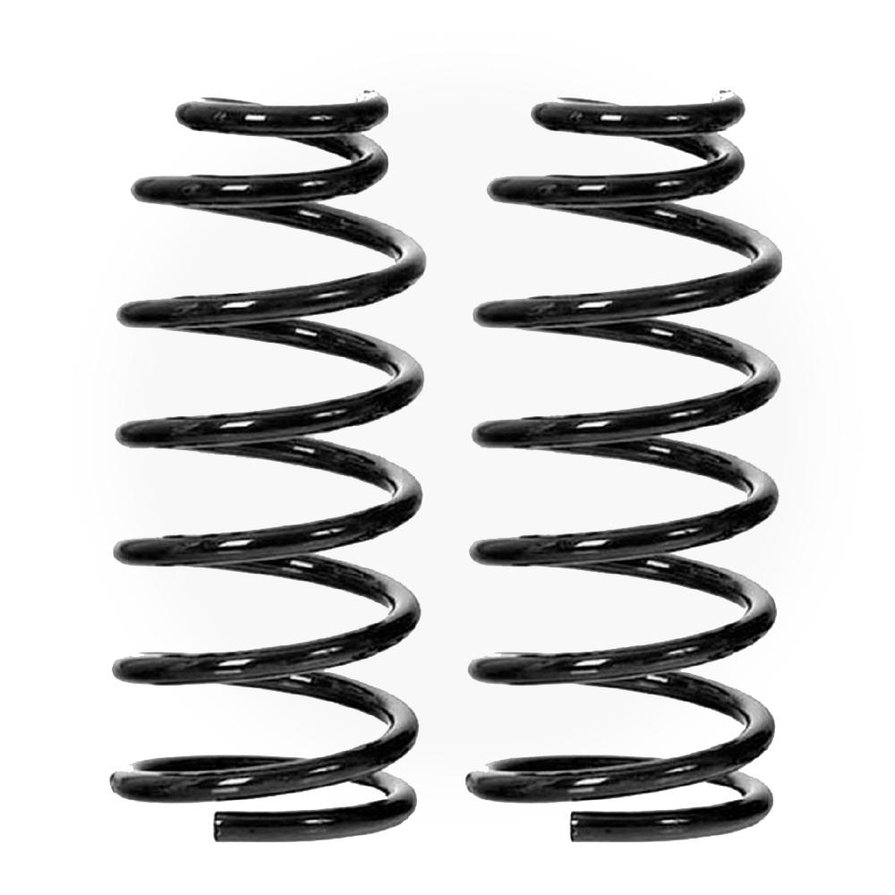 A pair of Old Man Emu ARB Rear Coil Springs 2898 for Toyota 4Runner, FJ Cruiser, Prado 150 Series (LWB MODELS) with easy installation on a white background.