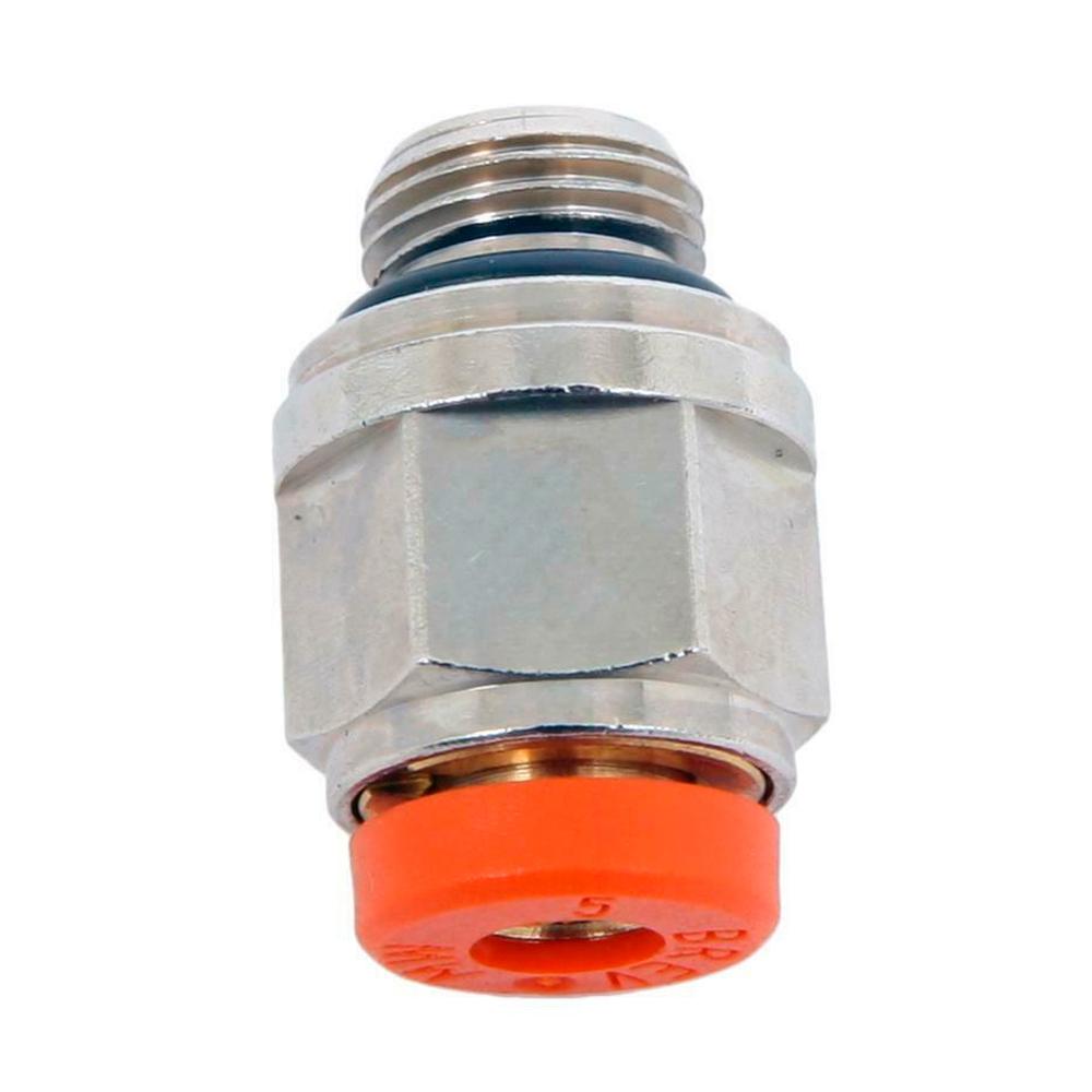 A stainless steel and orange ARB Air Fitting (R1 5 1/8") 170201 connector on a white background.